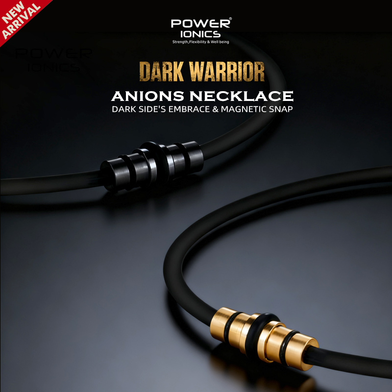 Ansi Chain - POWER IONICS Dark Warrior Zwart Goud