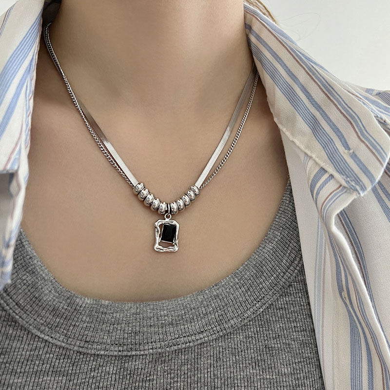 Xcm Chain - Gelaagde roestvrijstalen kettingen choker ketting voor